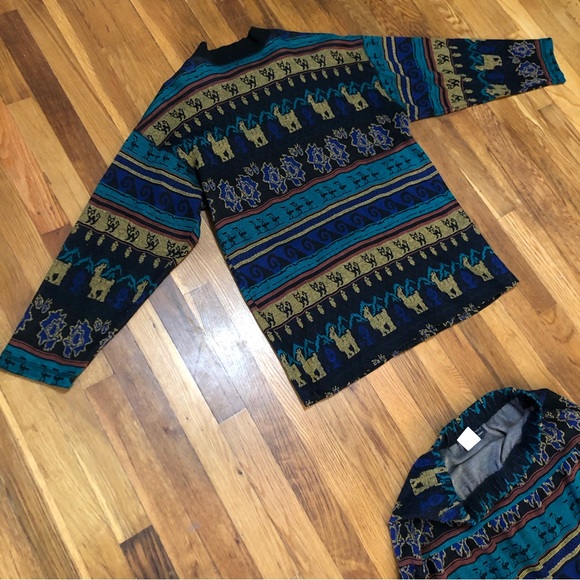 Peruvian connection vibe - 2 Pc SET Knits Alpaca Llama Skirt size L and skirt XL - Picture 12 of 12